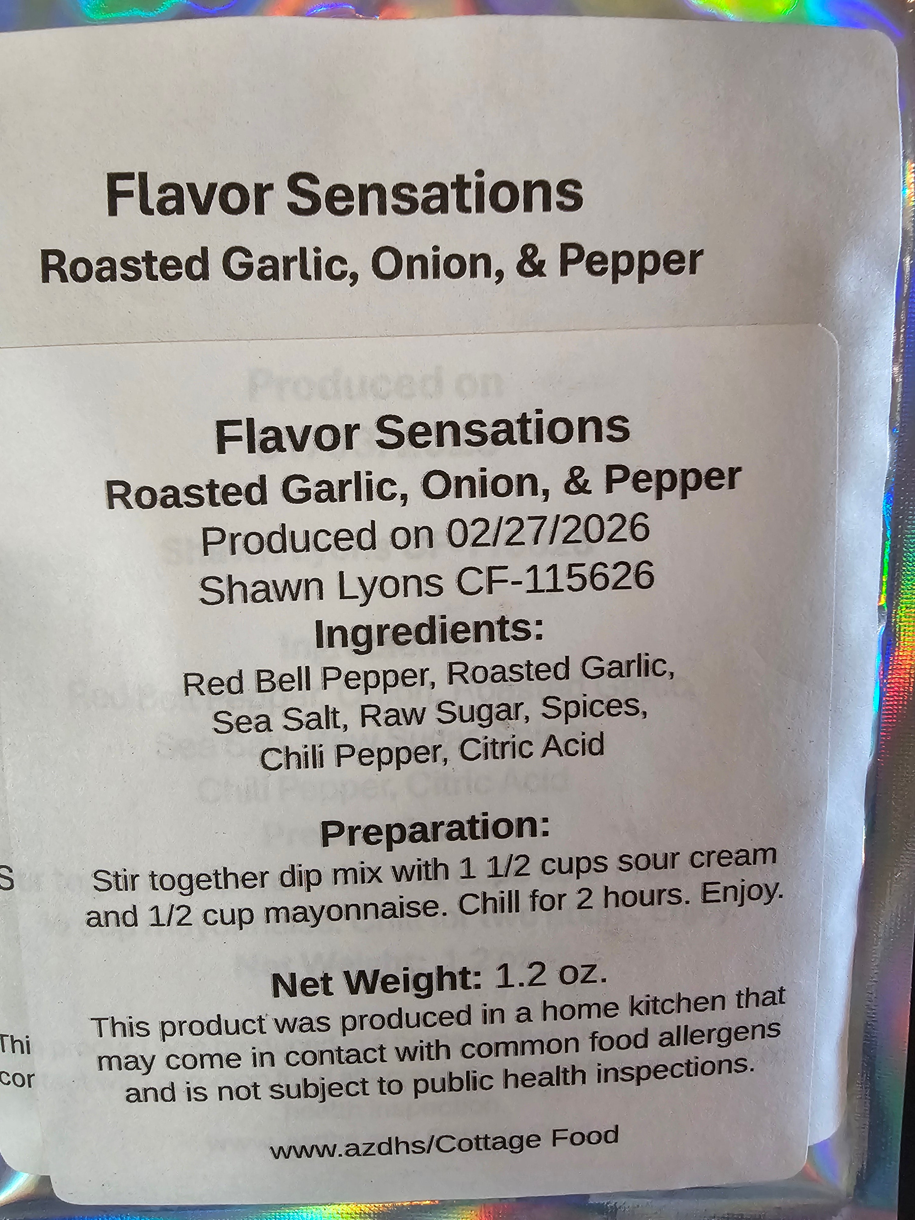 Roasted Garlic, Onion, and Pepper